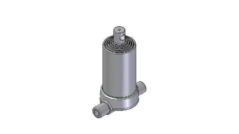 3592F - CYLINDRE TÉLESCOPIQUE INFÉRIEUR – TROU 5 DEGRÉS COURSE 1040 FI 124