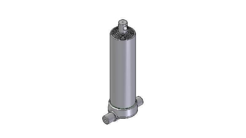 3599F - CYLINDRE TÉLESCOPIQUE INFÉRIEUR – TROU 5 DEGRÉS COURSE 1850 FI 124