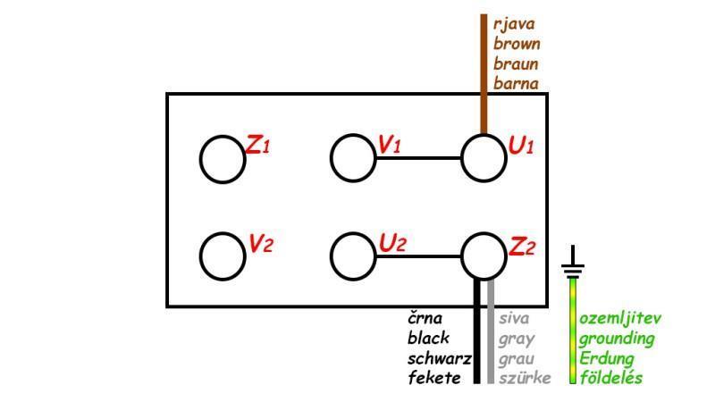 Schema STEKKER MET KABEL AAN/UIT 1 FASE (3POLE) 230V