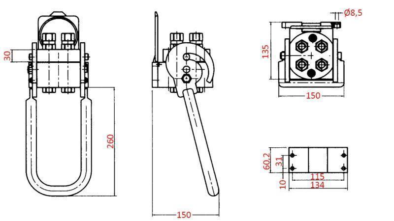 ACCOPPIAMENTO MULTI-VELOCE 4 vie BSP1/2 PARTE MOBILE