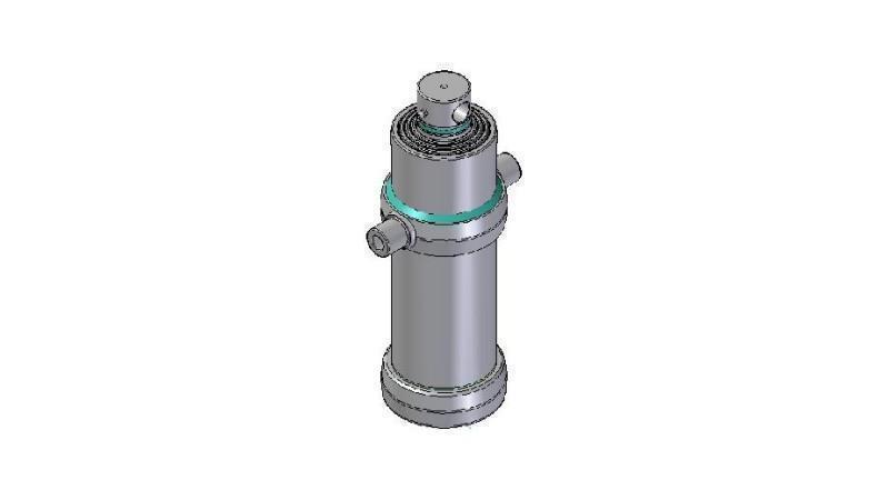4046F -CILINDRO TELESCOPICO STANDARD/BUCO 4 STADI CORSO 1690 FI 170