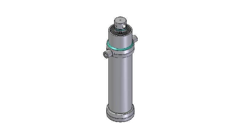 4090F - CILINDRO TELESCOPICO STANDARD/BUCO 4 STADI CORSO 2510 FI 170