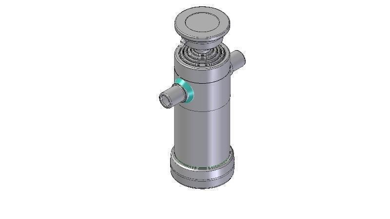 5023S - TELESCOPISCHE CYLINDER STANDAARD/BAL 5 FASES SLAAG 1290 DIAMETER 112