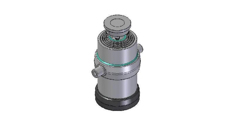 5032S -CILINDRO TELESCOPICO STANDARD/BALL 5 STADI CORSO 1450 DIAMETRO 215