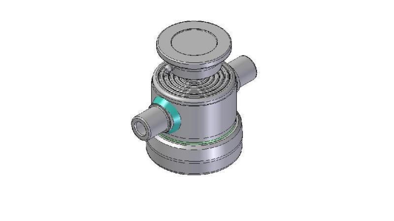 6002S - TELESCOPISK Sylinder STANDARD/KULE 6 TRINN SLAG 840 DIAMETER 124