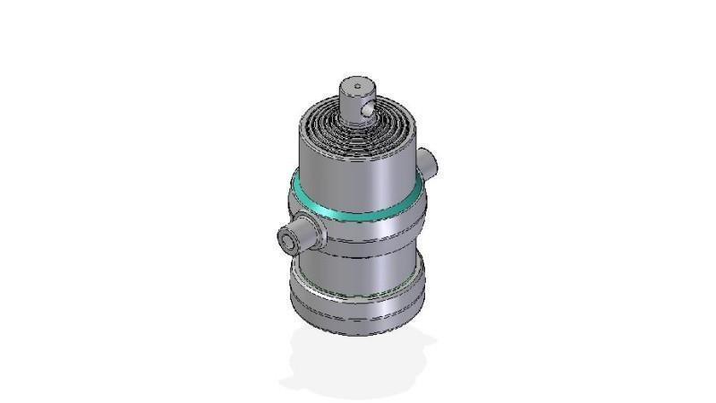 7017F -TELESCOPIC Sylinder STANDARD/HULL 7 TRIN SLAG 1695 FI 190