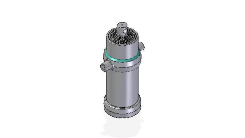 7021F - CILINDRO TELESCOPICO STANDARD/BUCO 7 STADI CORSO 2955 DIAMETRO 190