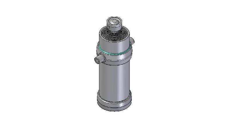 8027S -TELESCOPISK SYLINDER STANDARD/KULE 8 TRINN REISE 3890 DIAMETER 215