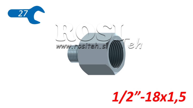 HIDRAVLIČNI ADAPTER MOŠKI-ŽENSKI 1/2-18x1,5