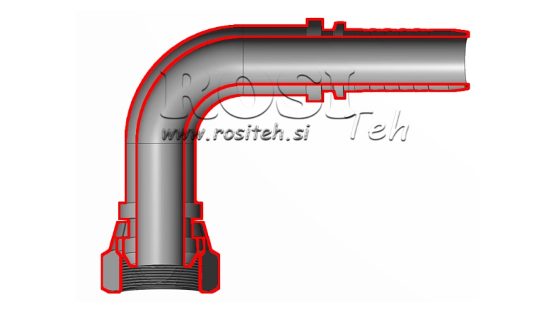HIDRAVLIČNI PRIKLJUČEK BSP ŽENSKI KOLENO 90° DN6-M14x1,5