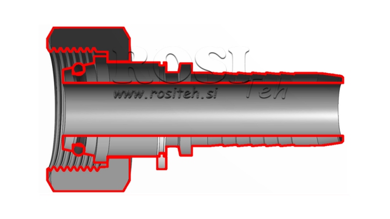 RACCORD HYDRAULIQUE DKOS 20 AVEC FEMELLE DN19-M30X2