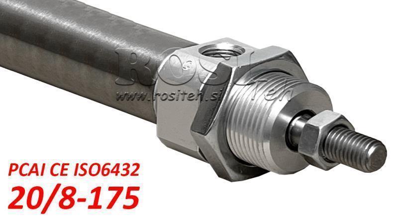 CYLINDRE PNEUMATIQUE PCAI 20/8-175 CE ISO6432