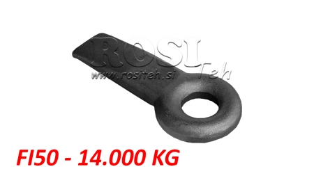 ATTELAGE FIXE FI50 70X30 L280 - 14000KG/2000KG