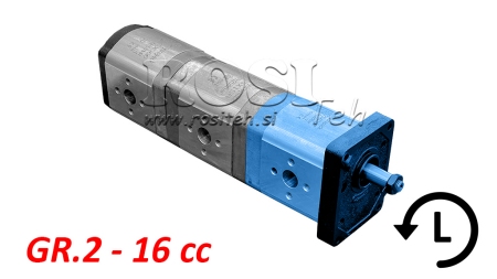 POMPE HYDRAULIQUE 20A16X067 AVANT GR.2 16 CC GAUCHE