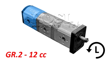 POMPE HYDRAULIQUE 20A12X066 ARRIÈRE GR.2 12 CC GAUCHE