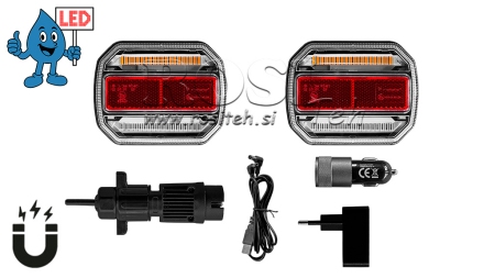 KIT D'ÉCLAIRAGE MAGNÉTIQUE À LED - SANS FIL 12/24V CANBUS