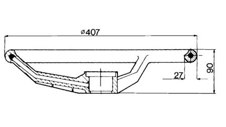 DIAMETRO VOLANTE 400 - h 90