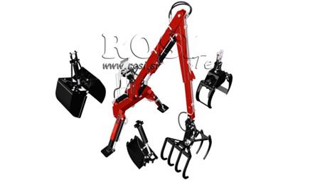 CARICATORE IDRAULICO PER TRACTOR CON FORCHE HUT 5m