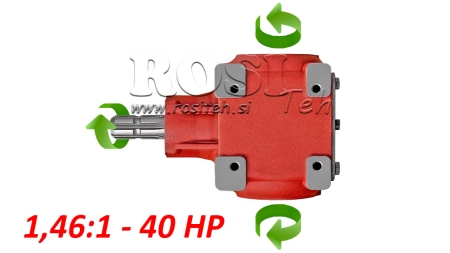 UHLOVÁ PREVODOVKA TB-27J 1,46:1 (40HP-29,4kW)