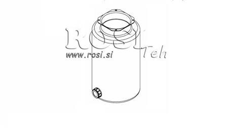 METAAL RESERVOIR ROL PP 10 LITER HORIZONTAAL-VERTICAAL