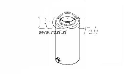 METAAL RESERVOIR ROL PP 12 LITER HORIZONTAAL-VERTICAAL