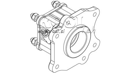 UITGANG VOOR HYDRAULISCHE POMP - MERCEDES ATEGO-1 - 6 GATEN