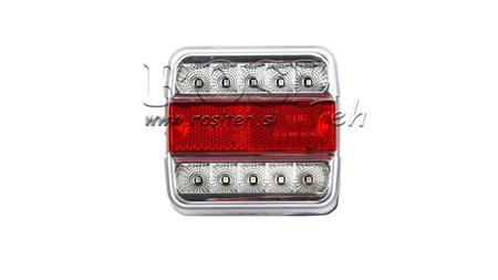LUMIÈRE ARRIÈRE LED POUR REMORQUE COMBINÉE 4 FONCTIONS 12V BLANCHE