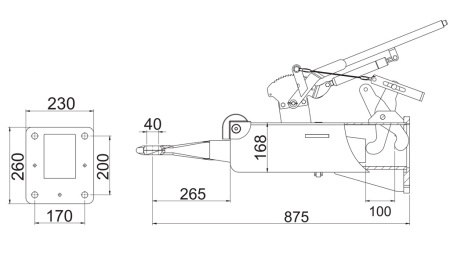TREKKKROK - TRAKTOR TILHENGER KOBLING 6,000/1,600KG (E11 SERTIFIKAT)