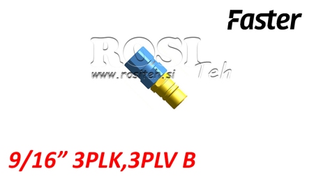 RACCORD RAPIDE MÂLE POUR MULTI-FASTER 9/16 3PLK 3PLV B PARTIE MOBILE