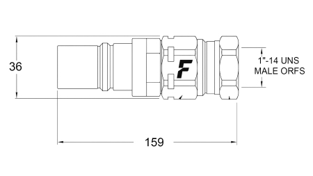 RÝCHLOUPÍNACIA SPOJKA MUŽSKÁ PRE MULTI-FASTER 9/16 3PLK 3PLV B POHYBLIVÁ ČASŤ