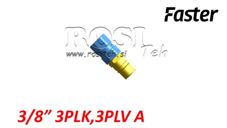 RACCORD RAPIDE MÂLE POUR MULTI-FASTER 3/8 3PLK 3PLV A PARTIE MOBILE