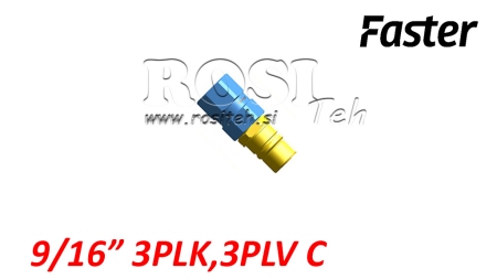 RACCORD RAPIDE MÂLE POUR MULTI-FASTER 9/16 3PLK 3PLV C PARTIE MOBILE