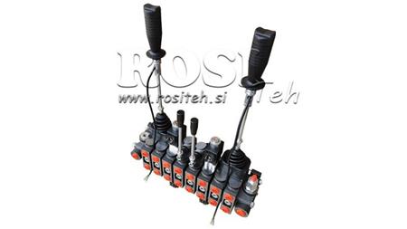 HYDRAULIC VALVE HIAB 8xPC70   2x JOYSTICK - ELECTRIC CONTROL 12V