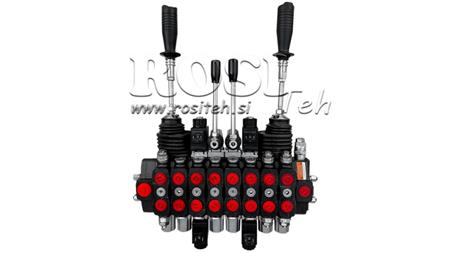 HYDRAULIC VALVE HIAB 8xPC70 2x JOYSTICK - ELECTRIC CONTROL 12V