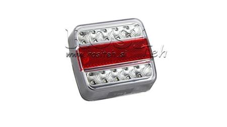 LUMIÈRE ARRIÈRE LED POUR REMORQUE COMBINÉE 4 FONCTIONS 12V BLANCHE