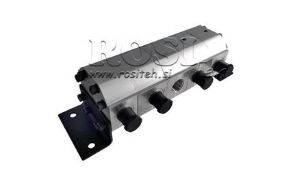 DIVISEUR DE DÉBIT HYDRAULIQUE 4/1 (3-6,4 lit - max.240bar) 1,6cc/SEG