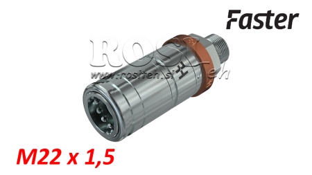 RACCORD RAPIDE TRACTEUR FEMELLE 3CFPV PUSH - PULL M22X1.5