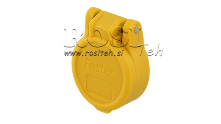 COUVERTURE PROTECTRICE JAUNE PVC COUPLAGE RAPIDE FEMELLE PUSH PULL