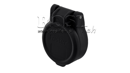 COUVERTURE PROTECTRICE NOIRE PVC COUPLAGE RAPIDE FEMELLE PUSH PULL