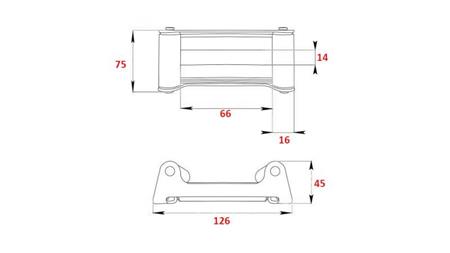 RULLEGUIDE FOR STÅL KABEL DWM 2000-2500