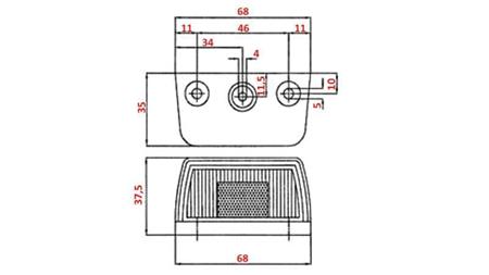 LICENSE PLATE LIGHT 12/24V - LED