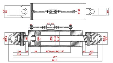 ESTRATTORE IDRAULICO SPECIALE - 4° CLASSE 115/50-250 (180-380HP)(45.2mm)