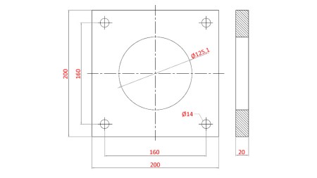 FLENS VOOR CYLINDER AL.110