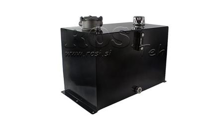 SERBATOIO METALLICO 100 LITRI CUBO 400x355x753mm COMPLETO DI ATTREZZATURA