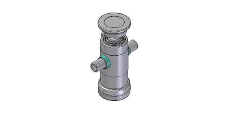 2031S -TELESCOPISK SYLINDER STANDARD/KULE 3 TRINN SLAG 500 DIAMETER 95