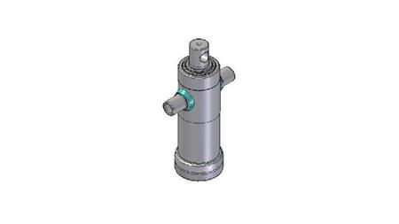 2032F -TELESCOPISK CYLINDER STANDARD/HUL 3 TRIN SLAG 593 DIAMETER 95