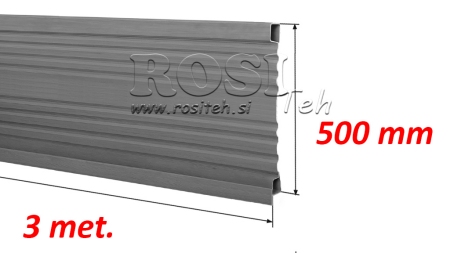SIDE PANEL TIL TIPPER TRAILER 3 MET. - HØJDE 500 MM
