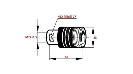 RÝCHLOSPÔJKA TRAKTORA ŽENSKÁ PUSH - PULL M22x1.5