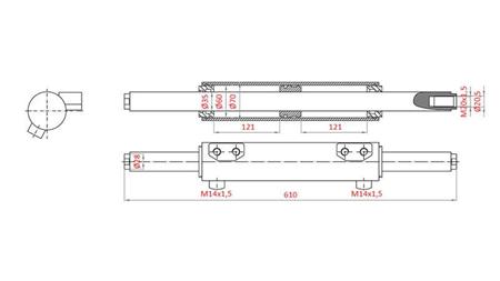 CILINDRO DIREZIONALE IDRAULICO MF 3429989M91