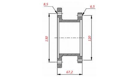 BEL VOOR HYDRAULISCHE POMP - DIRECTE MONTERING